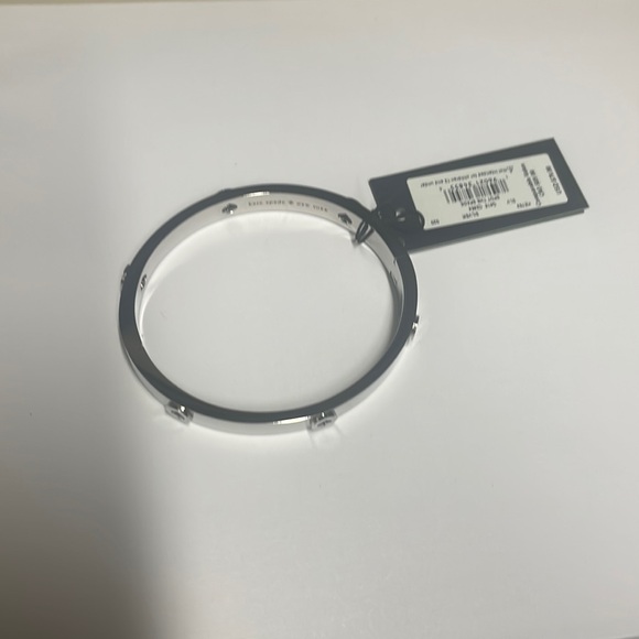 Kate Spade Spot the Spade Silver Tone Bangle - Picture 6 of 9